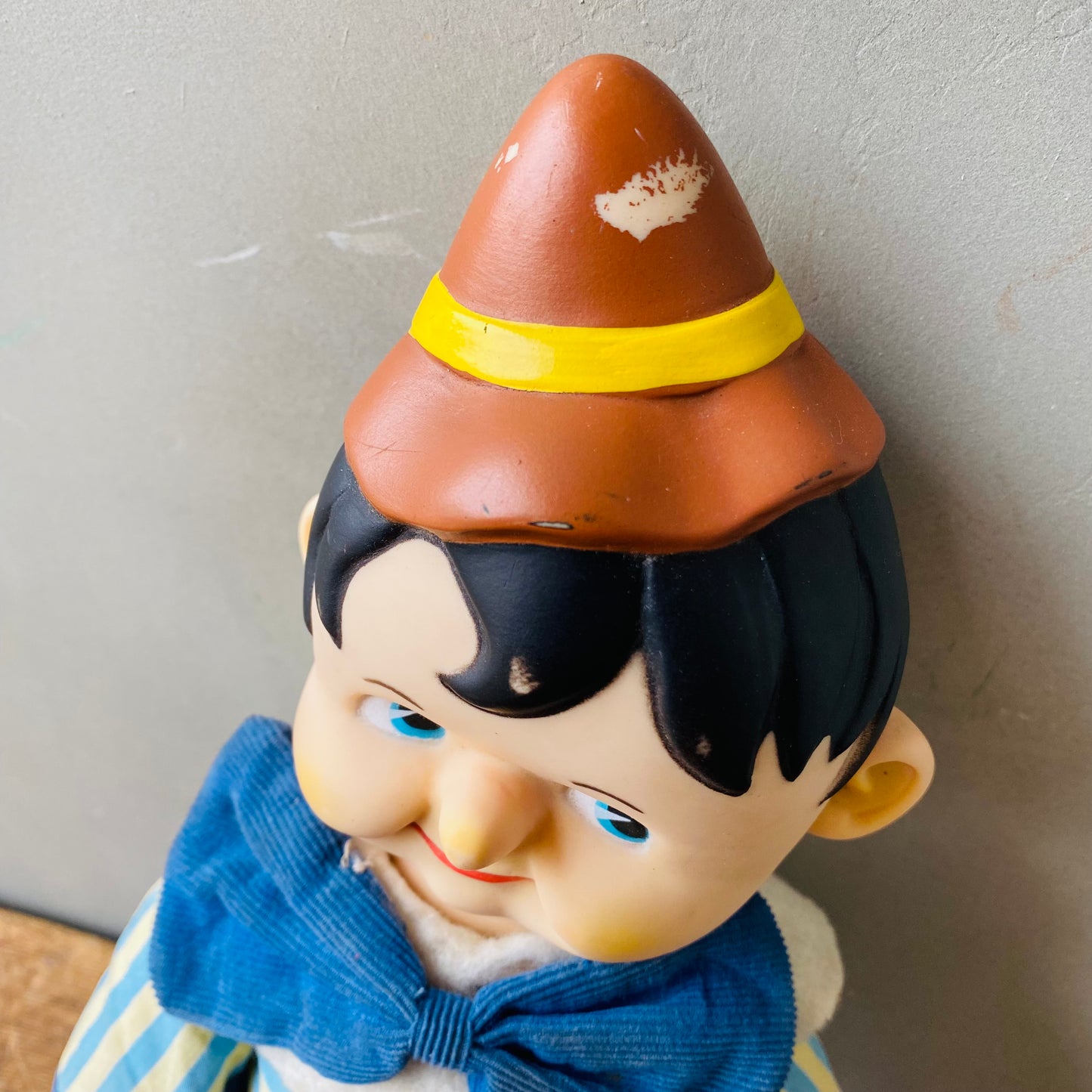 【1965 USA vintage】KNICKER BOCKER rubber face doll ピノキオ