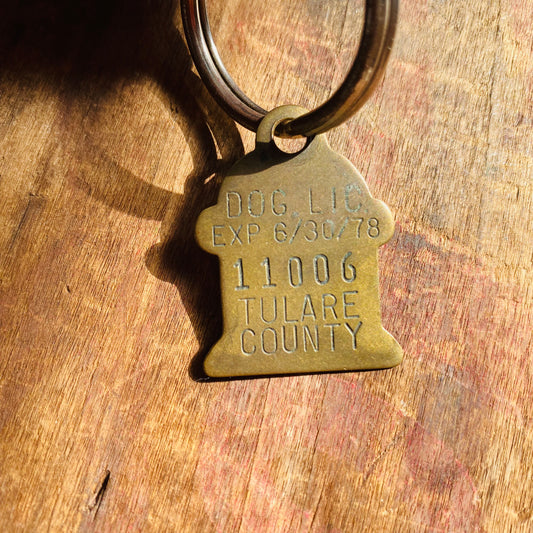 【vintage】DOG TAG ドッグタグ ベル型 キーホルダー