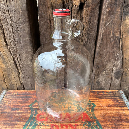【USA vintage】A&W ONE GALLON Clear Glass Jug