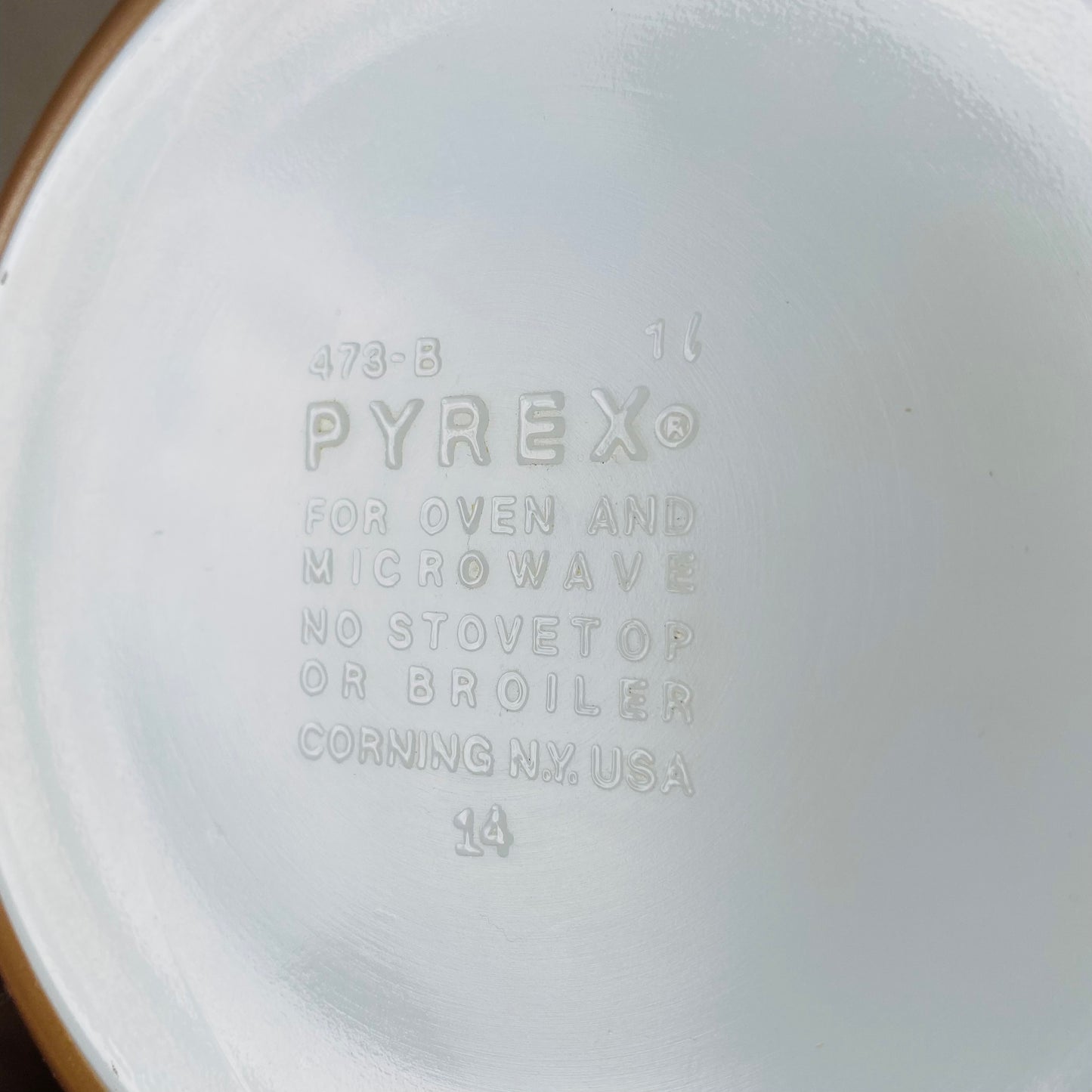 【1970s USA vintage】PYREX キャセロール ウッドランド L