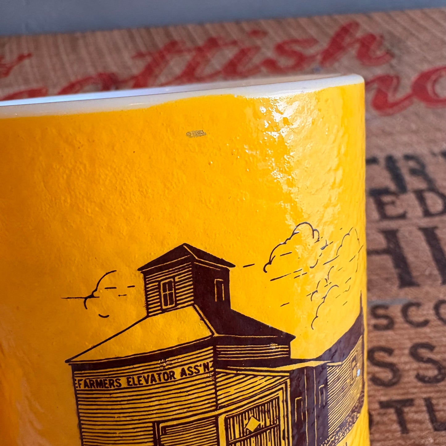 【1970s USA vintage】Hazel-Atlas CO-OP advertising mug