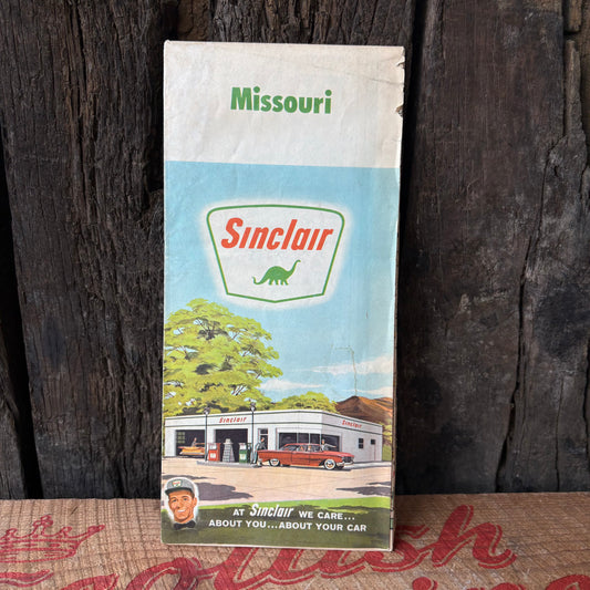 【1963 USA vintage】Sinclair Missouri Road Map