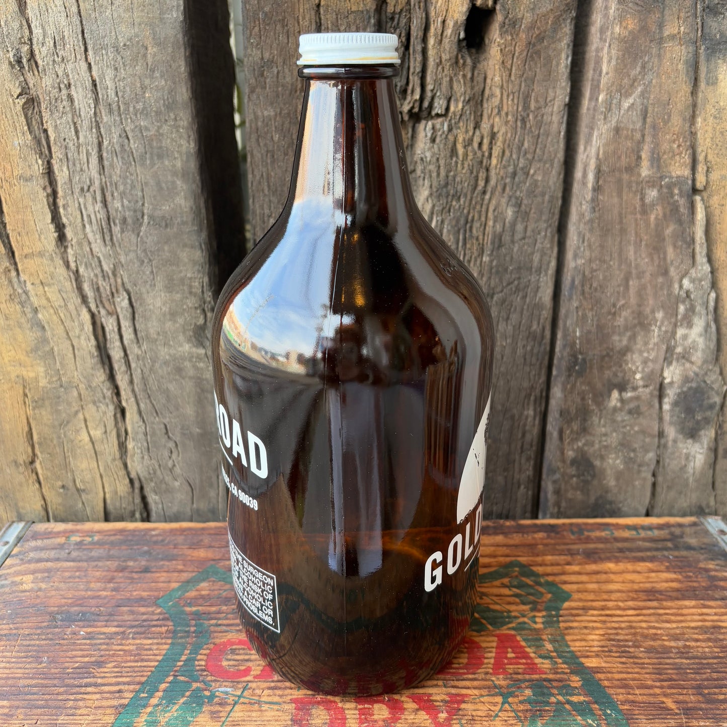 【USA vintage】GOLDEN ROAD BREWING 64oz beer jug