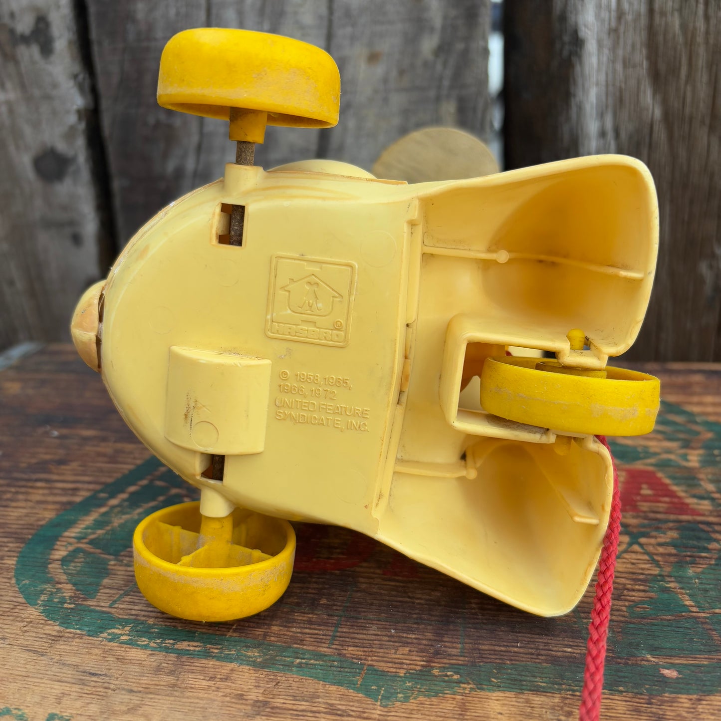 【1972 vintage】HASBRO SNOOPY PULL TOY