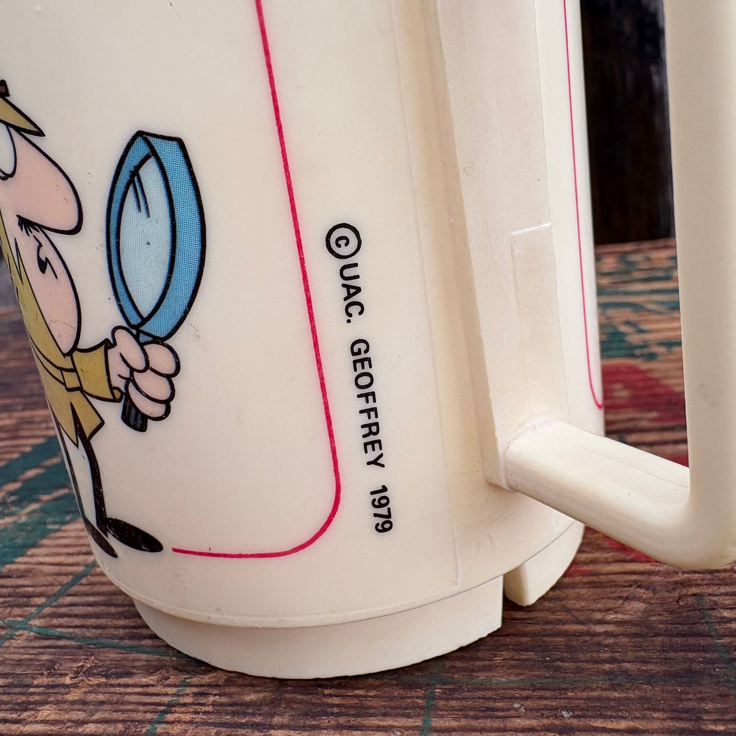 【1979 USA vintage】THE PINK PANTHER plastics mug cup