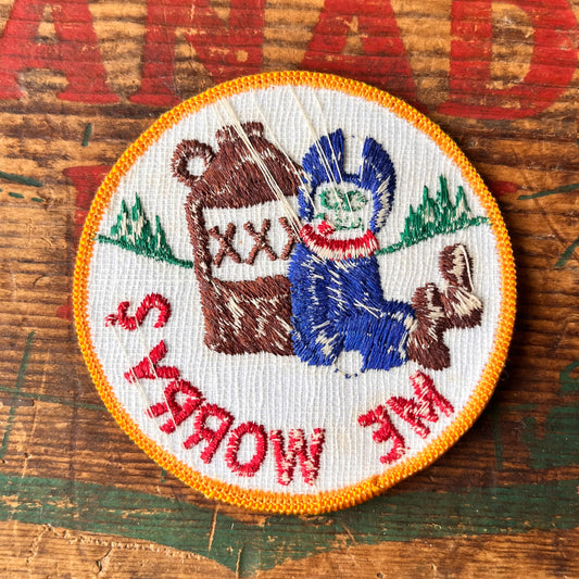 【USA vintage】ワッペン ME WORRY?