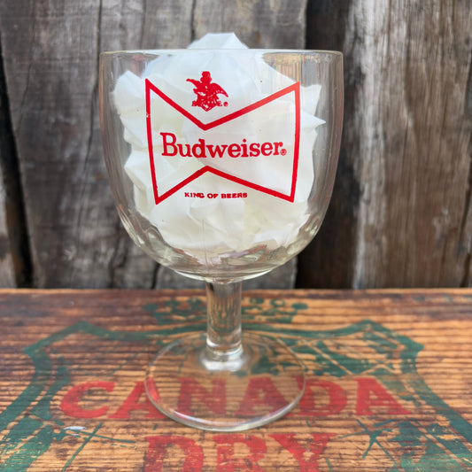 【1970s-1980s USA vintage】Beer Goblets Budweiser