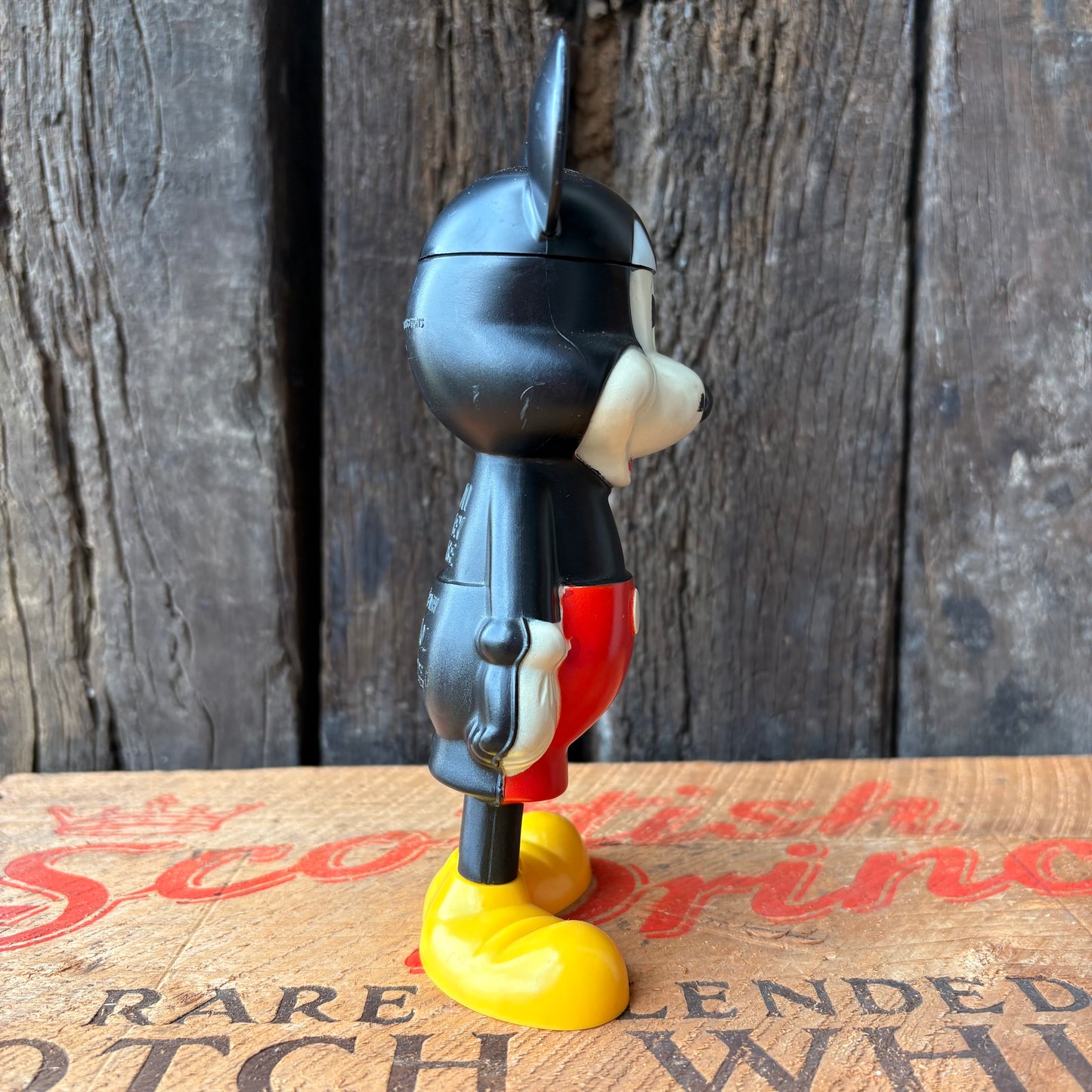 【1970s USA vintage】AVON Mickey Mouse Bubble Bath Bottle