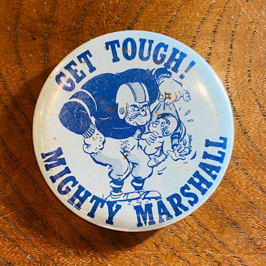 【1975 USA vintage】缶バッジ GET TOUGH!