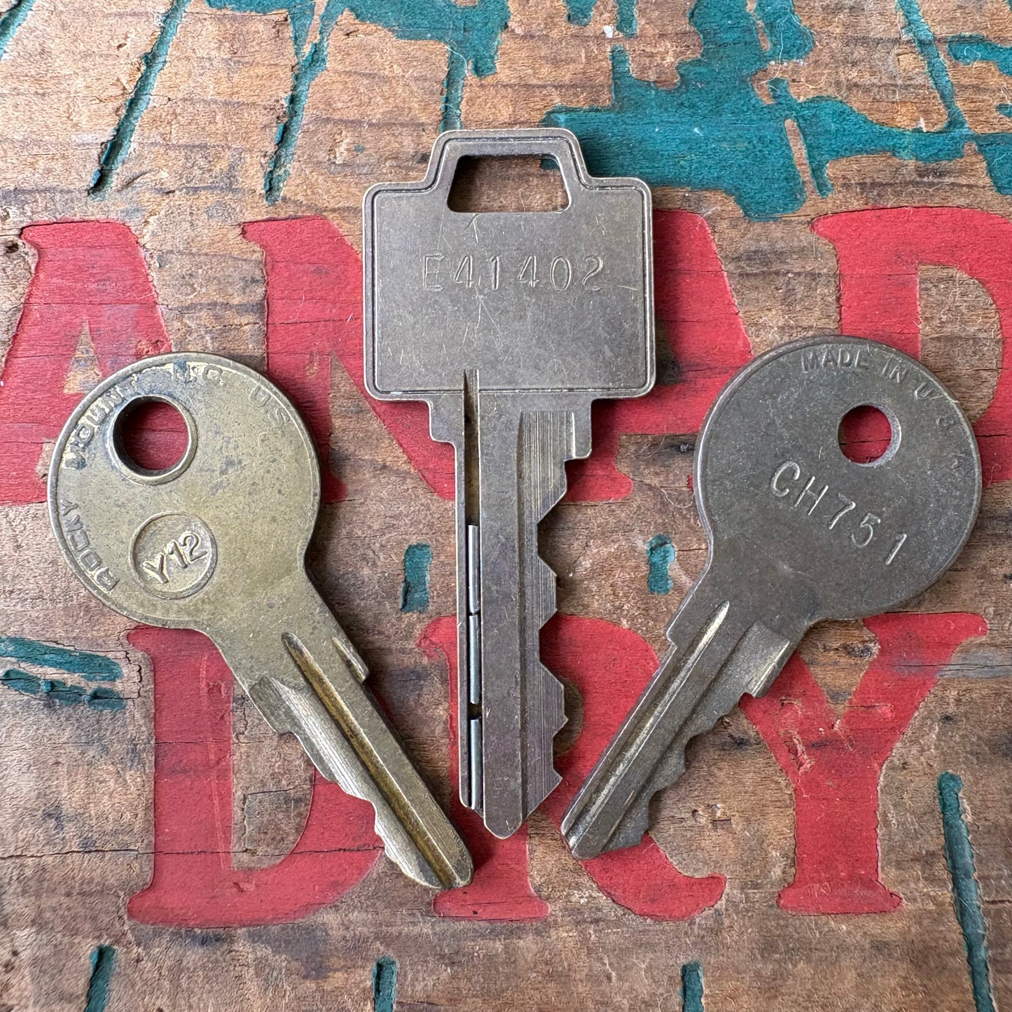 【USA vintage】 key set 2