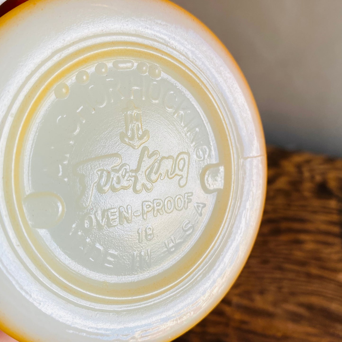 【USA vintage】 FIRE KING キンバリー オレンジ