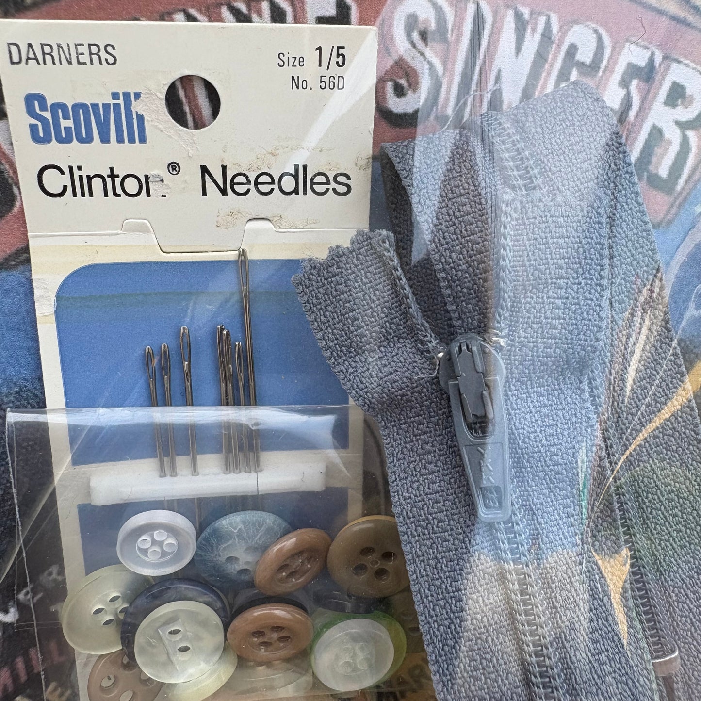 【1950s USA vintage】sewing set 4
