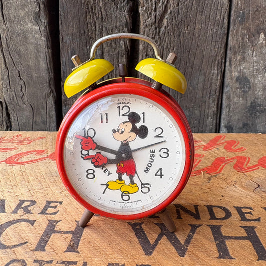 【1960s Germany vintage】BRADLEY Mickey Mouse Alarm Clock