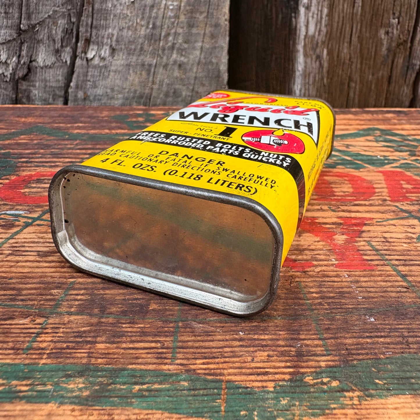 【1960s USA vintage】Liquid WRENC oil can