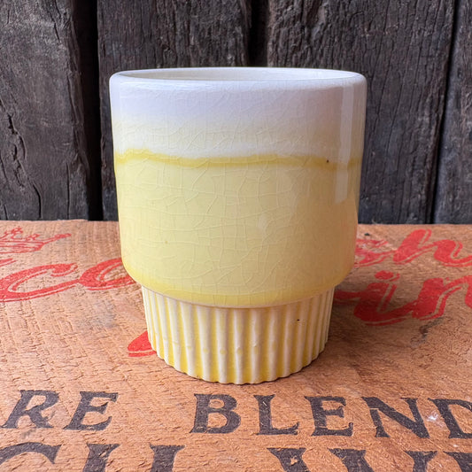 【1970s JAPAN Vintage】mugcup Yellow