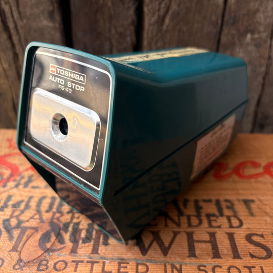 【1970s USA vintage】TOSHIBA AUTO STOP PS-43 Electric Pencil Sharpener