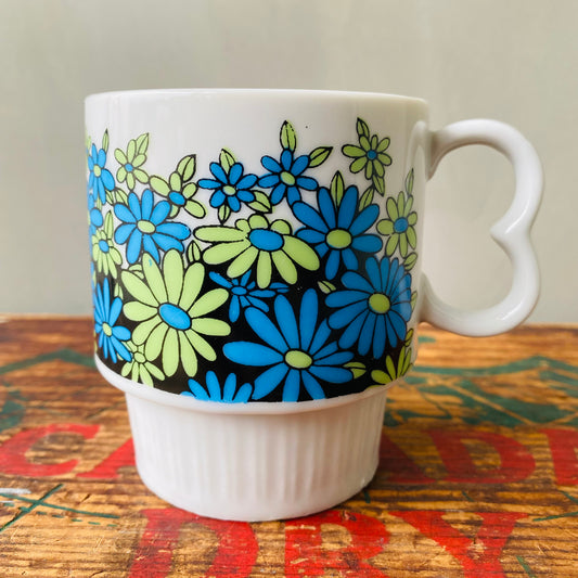 【1970s vintage】JAPAN flower mug