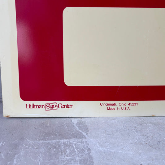 【USA】Hillman Sign Center FOR RENT sign plate