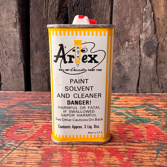 【1960s USA vintage】Artex cleaner can Yellow