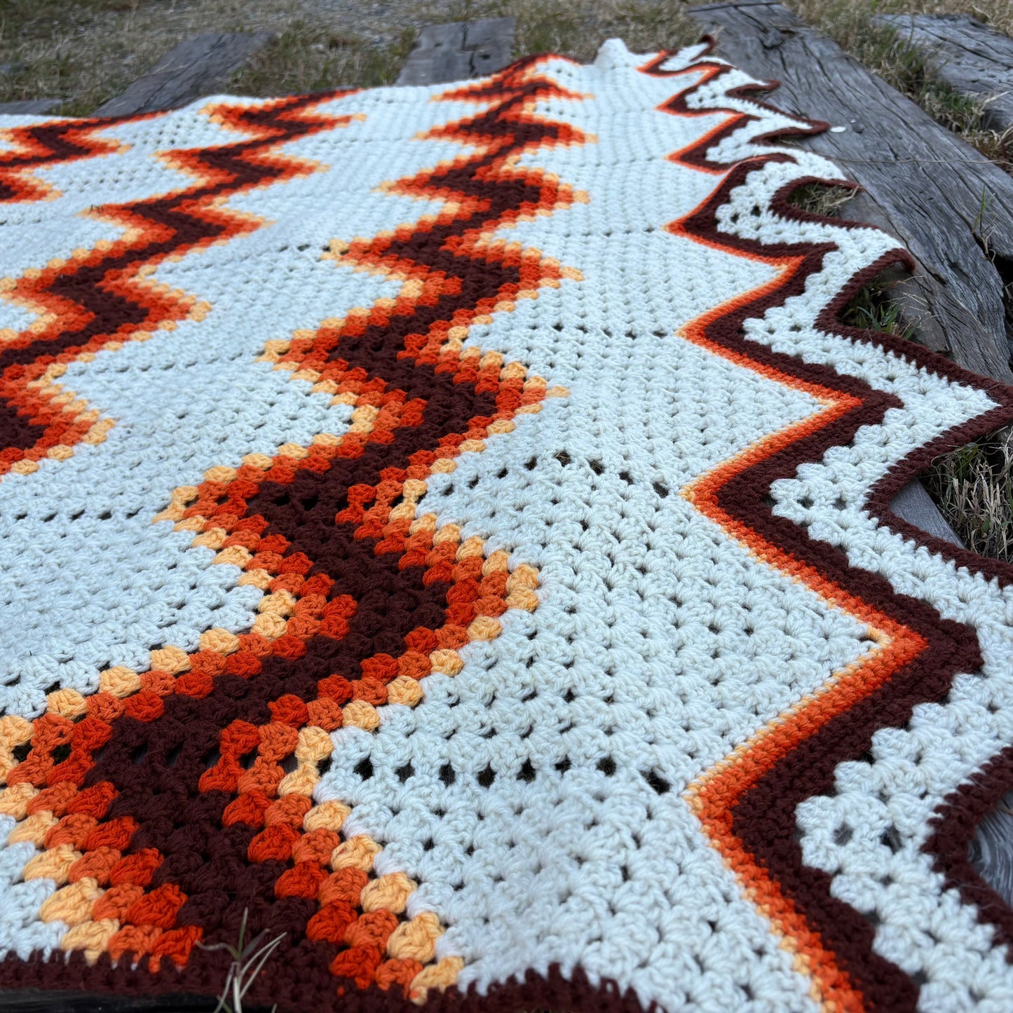 【 USA vintage】granny blanket