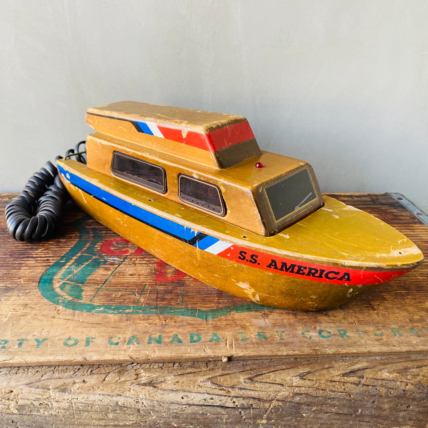 【1980s vintage】S.S.AMERICA boat telephone