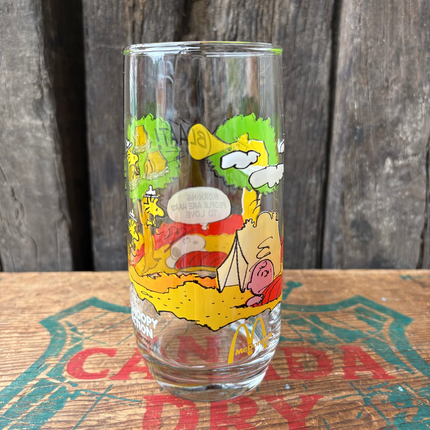 【1980s USA vintage】McDonald ×PEANUTS CAMP SNOOPY COLLRCTION glass 3