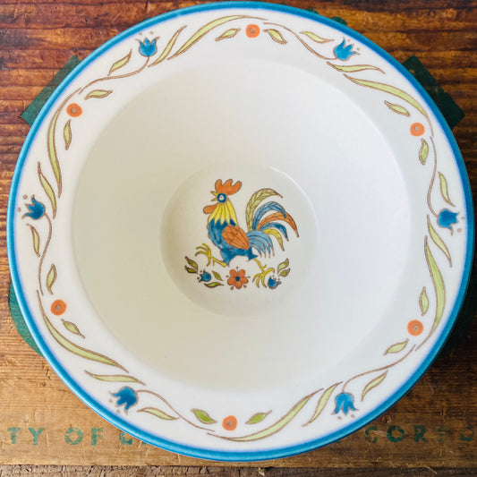 【USA vintage】Metlox Poppytrail California ROOSTER Serving Bowl