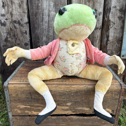 【1970s USA vintage】Mr. Jeremy Fisher plush Eden Toys