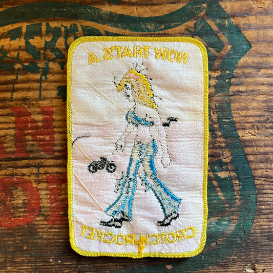 【USA vintage】ワッペン NOW THAT’S A CROTCH ROCKET