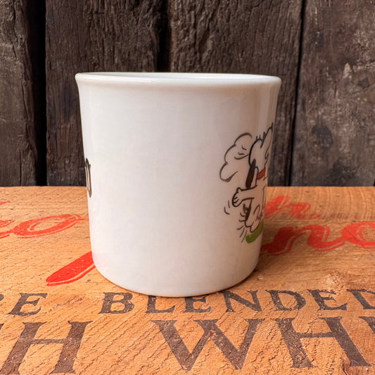 【USA vintage】 hand paint SNOOPY mugcup