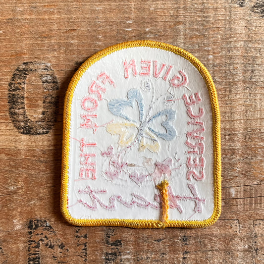 【USA vintage】ワッペン SERVICE GIVEN FROM THE HEART ガールスカウト