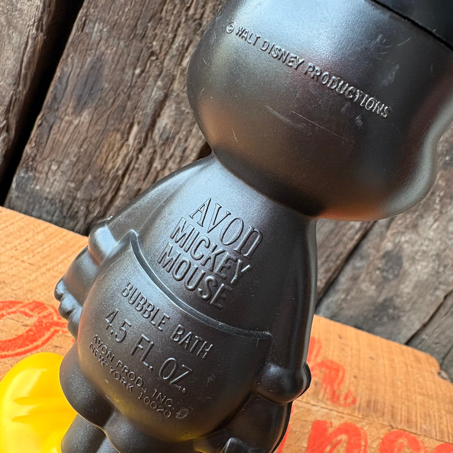 【1970s USA vintage】AVON Mickey Mouse Bubble Bath Bottle