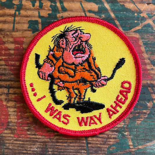 【USA vintage】ワッペン I WAS WAY AHEAD