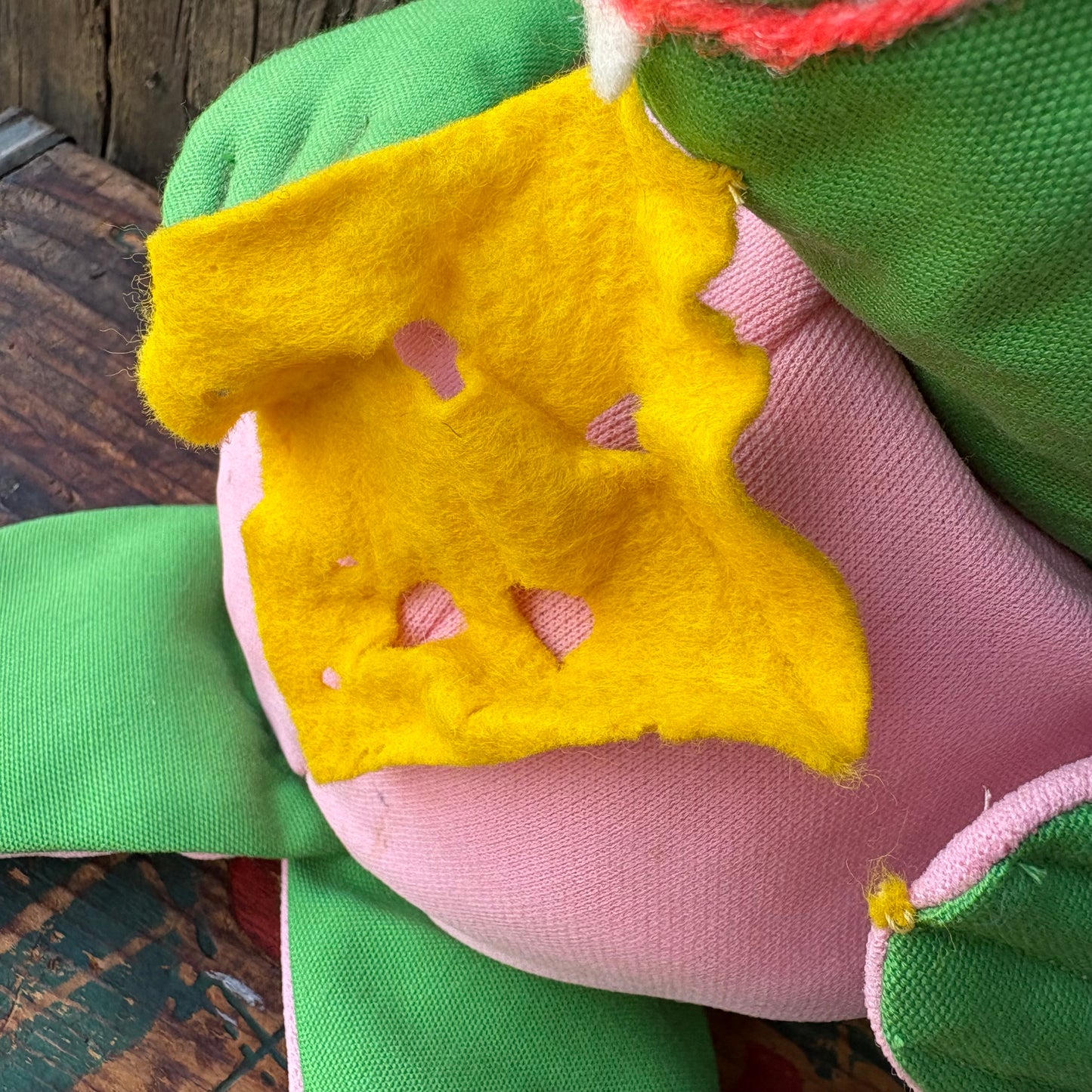 【USA vintage】 handmade mouse plush