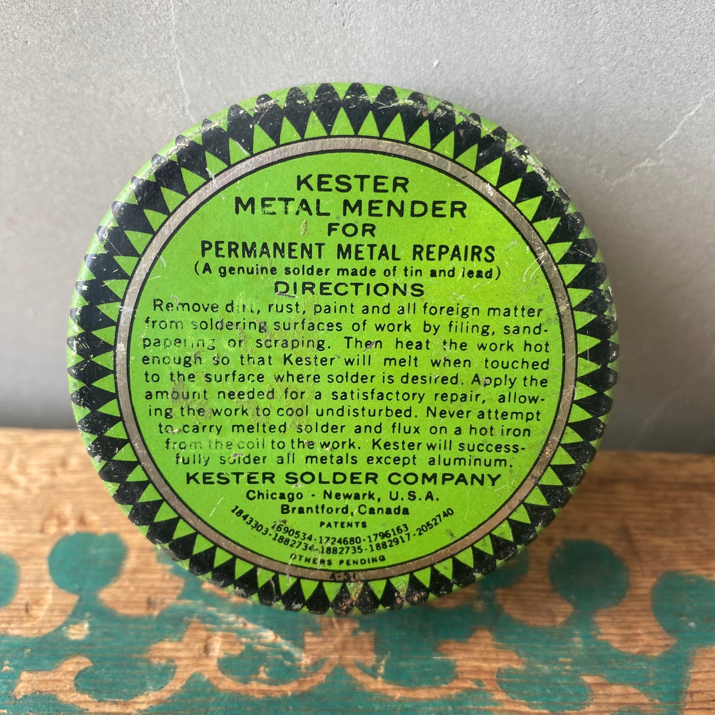 【1960s USA vintage】tin can KESTER