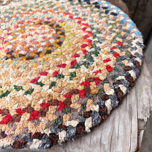 【USA vintage】braided chair pads 2