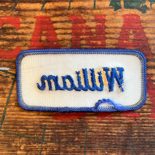 【USA vintage】Name Tag Patch William