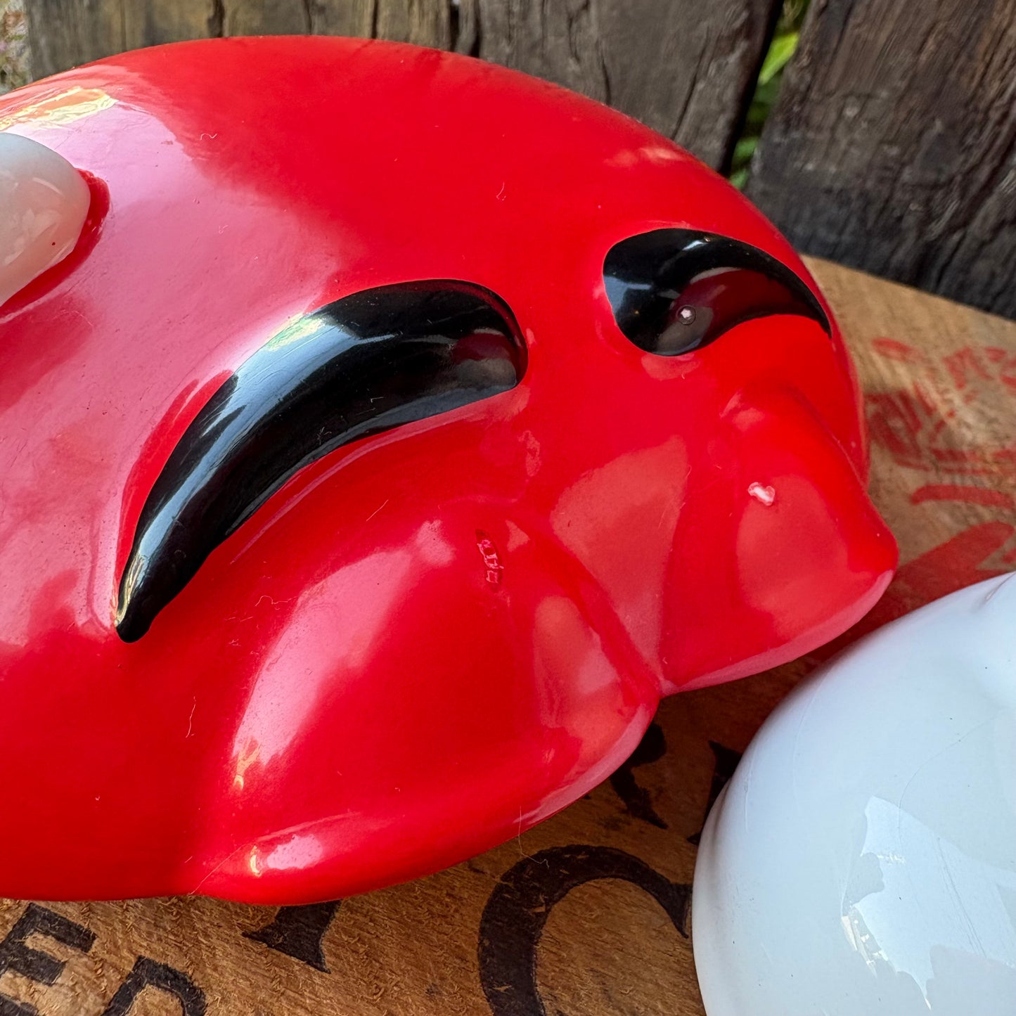 【1990s-2000s】M&M’s Red Ceramic Cookie Jar