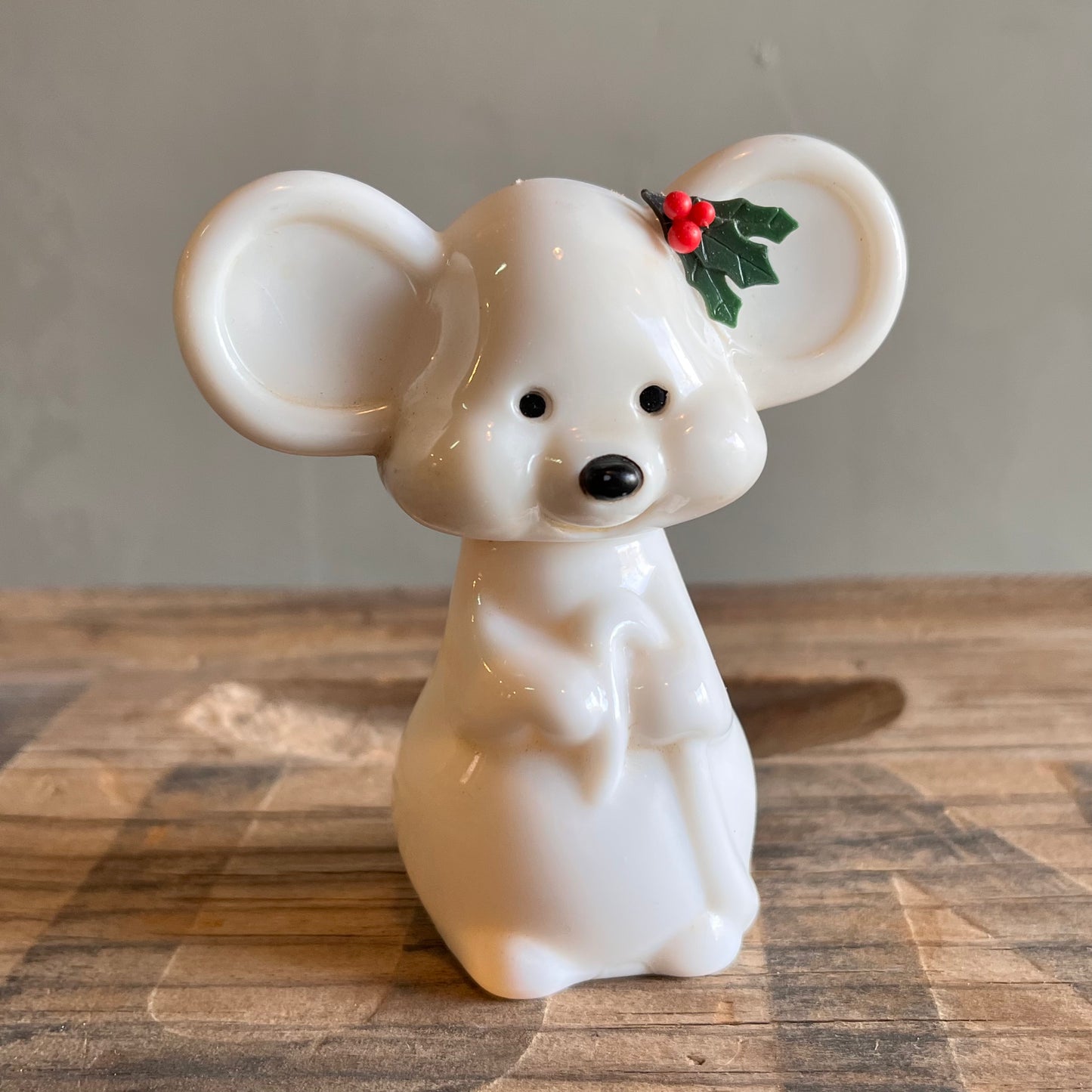 【USA vintage】80s AVON Perfume Bottle Christmas Mouse