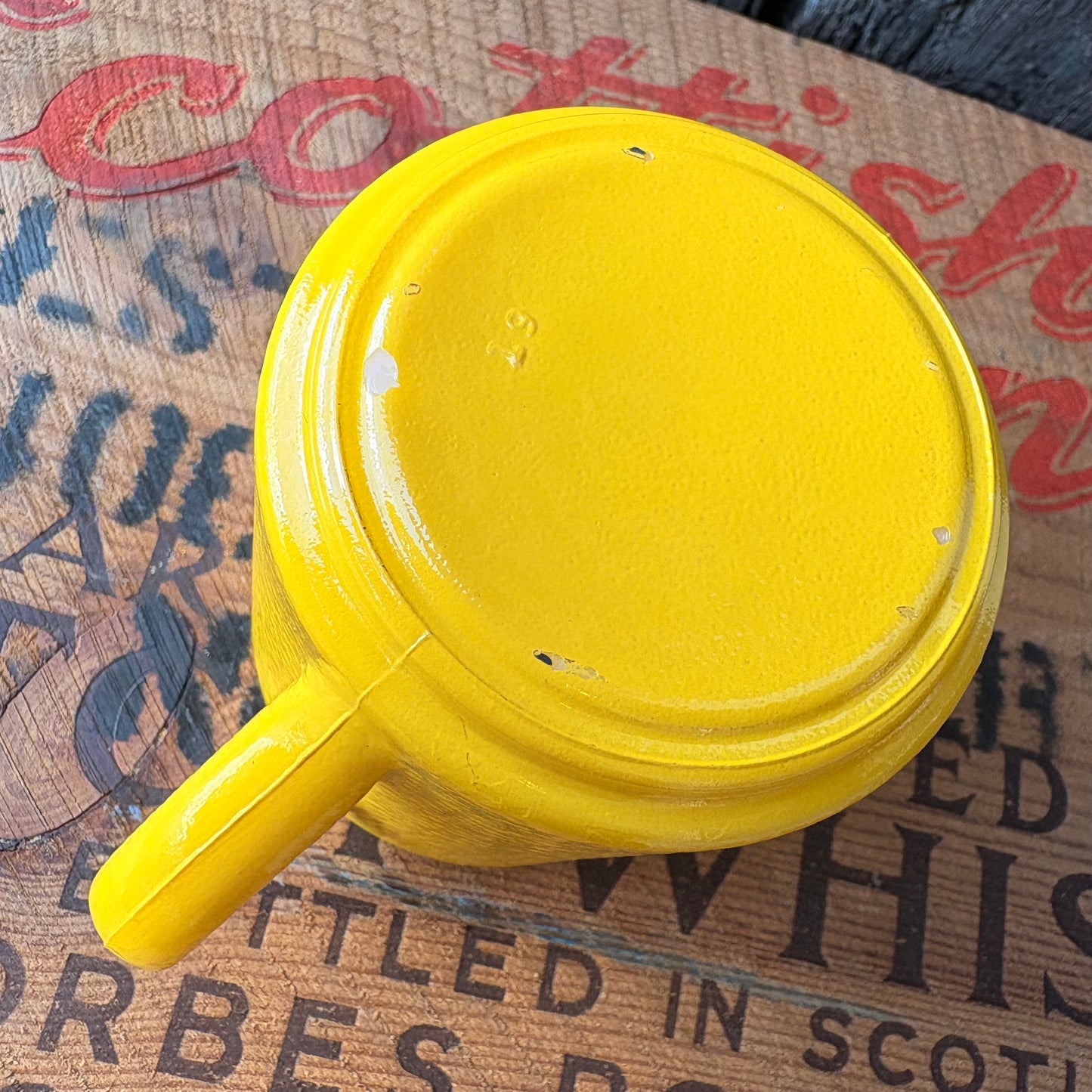 【USA vintage】 COOP Hazel Atlas mug yellow