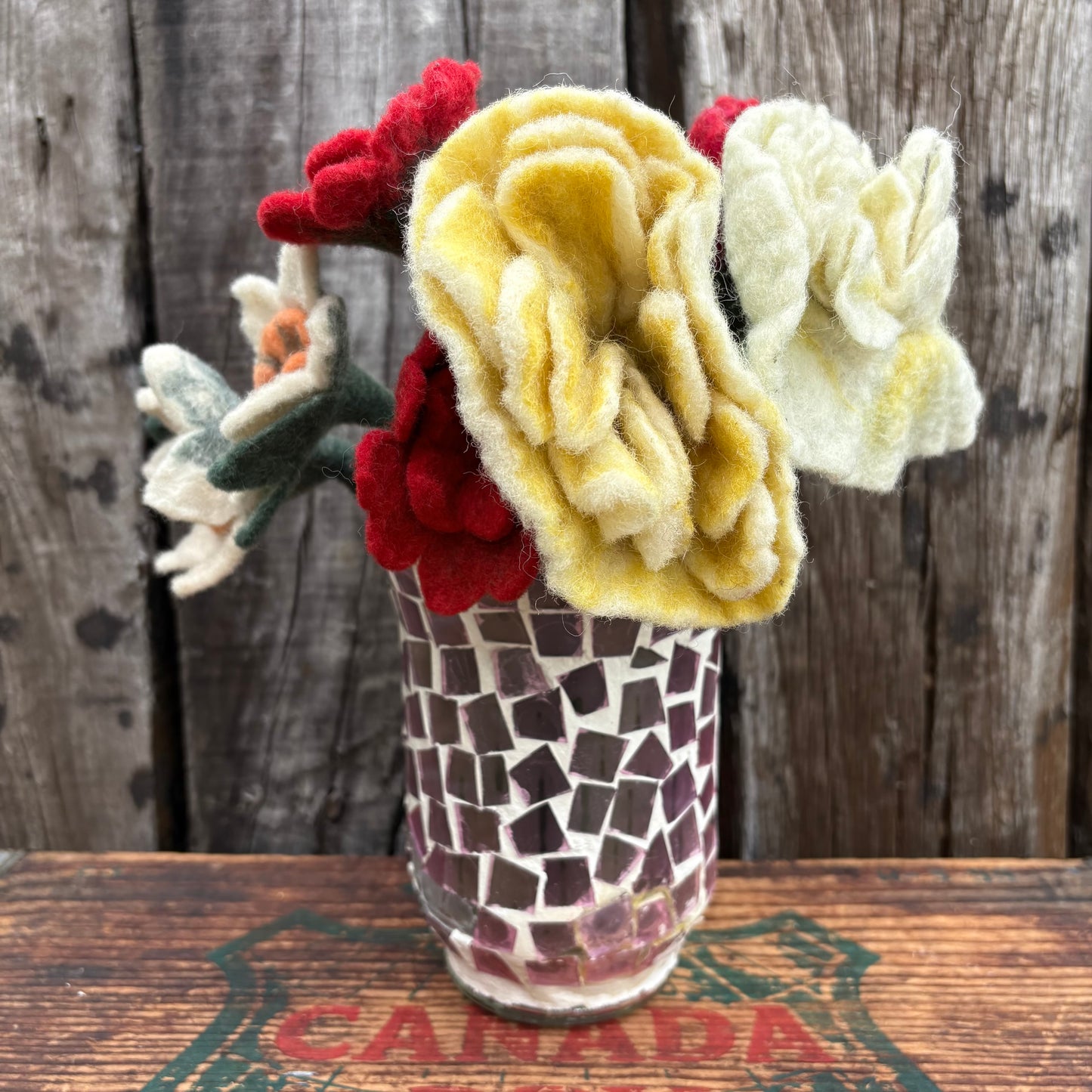 【USA vintage】flower objet