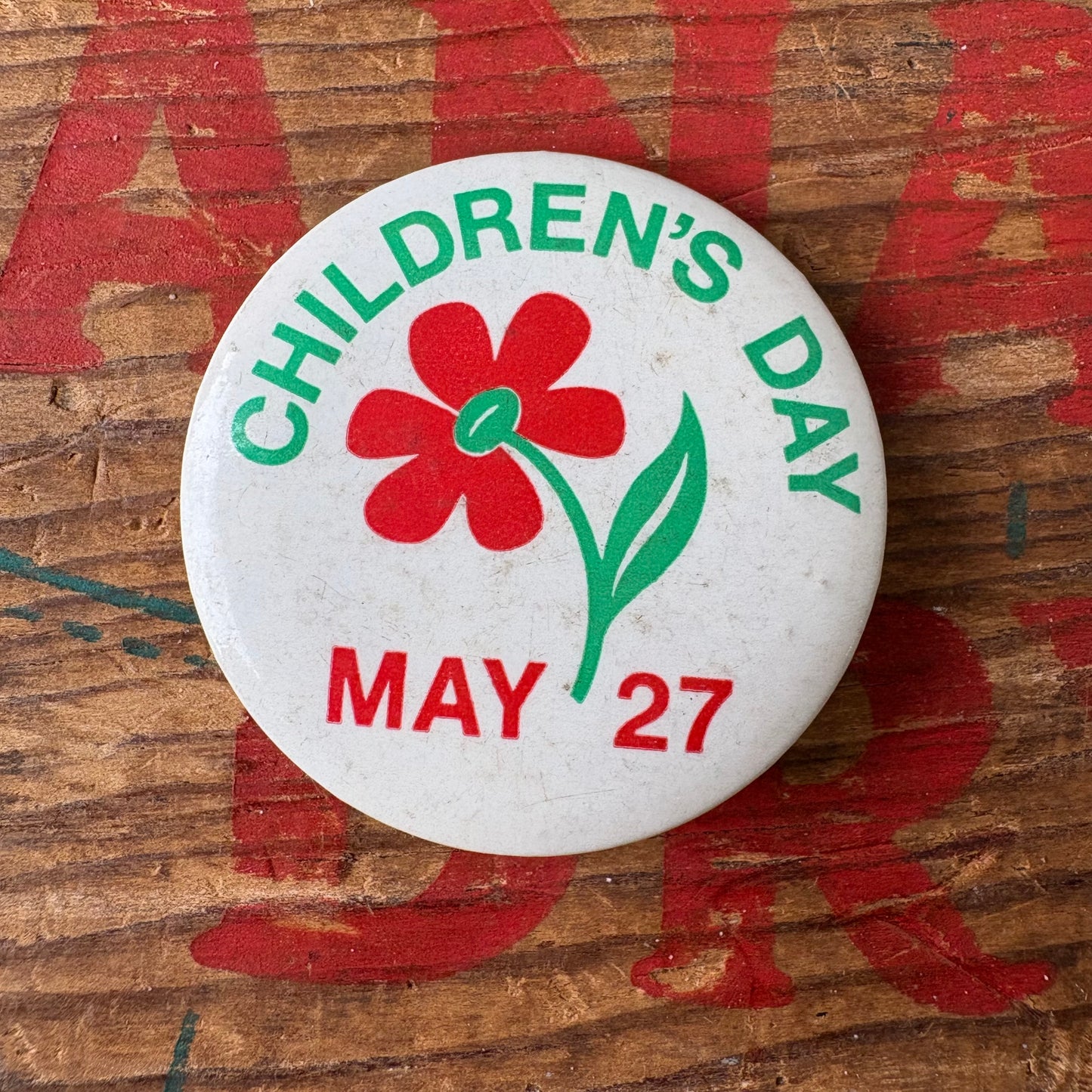 【USA vintage】PINBACK BUTTON 缶バッジ 花