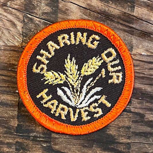 【USA vintage】ワッペン SHARING OUR HARVEST