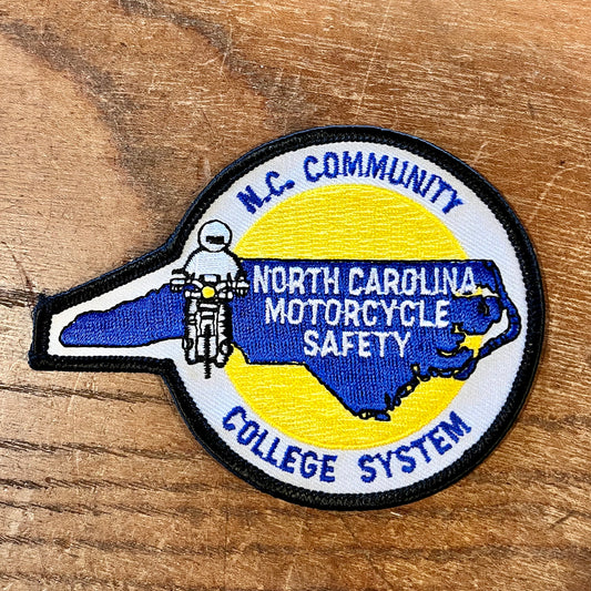 【USA vintage】ワッペン NORTH CAROLINA MOTORCYCLE SAFTY
