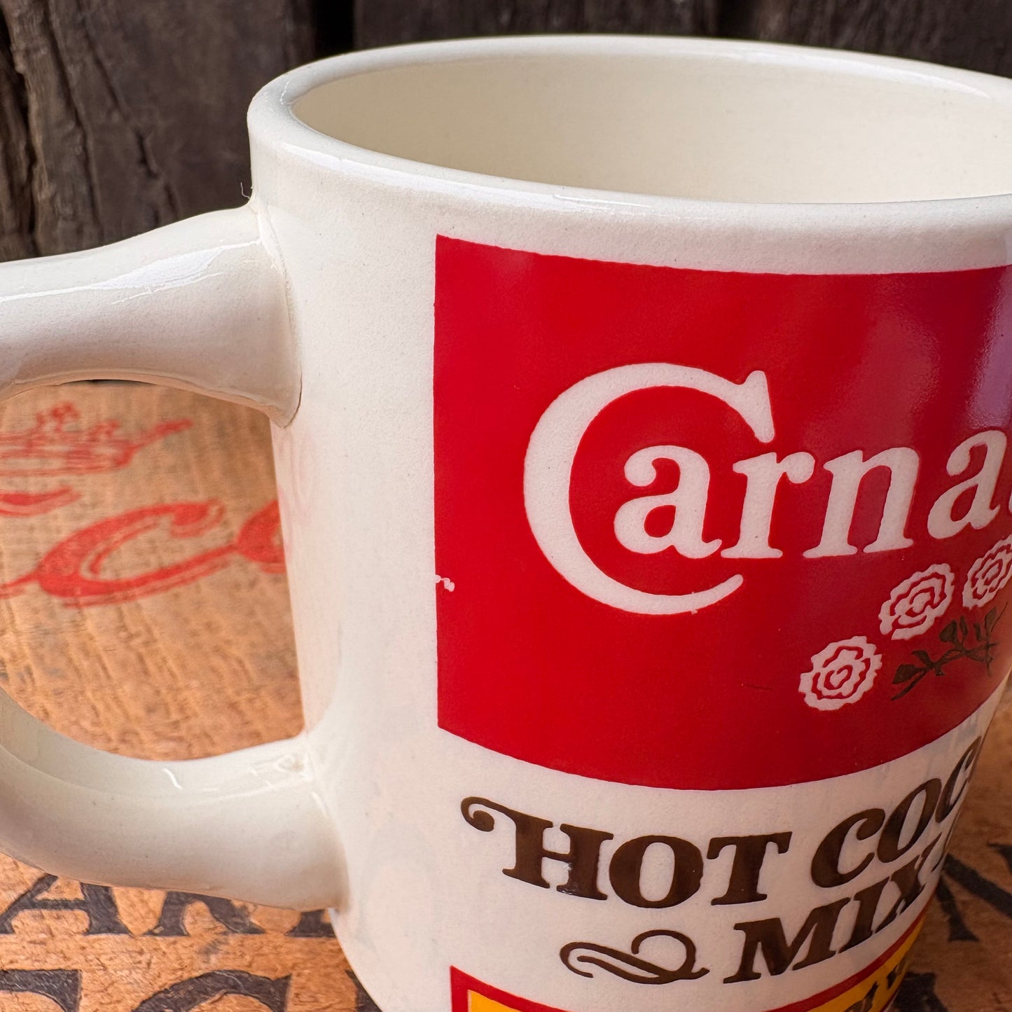 【1970s-1980s USA vintage】Carnation HOT COCOA MIX Mugcup