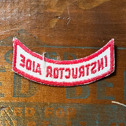【USA vintage】ワッペン INSTRUCTOR AIDE