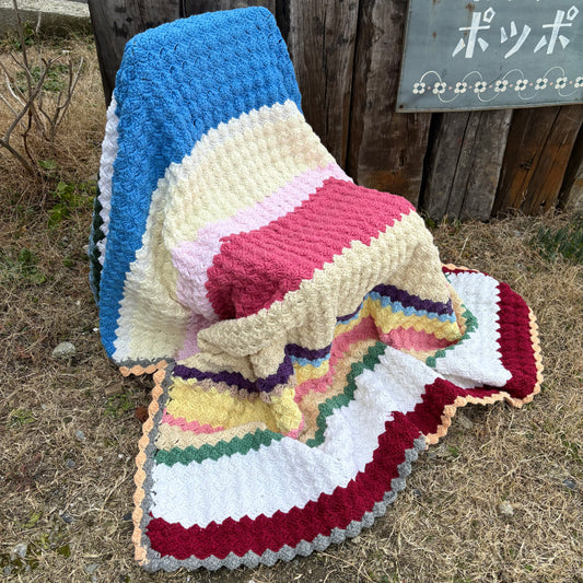 【USA vintage】granny blanket boarder