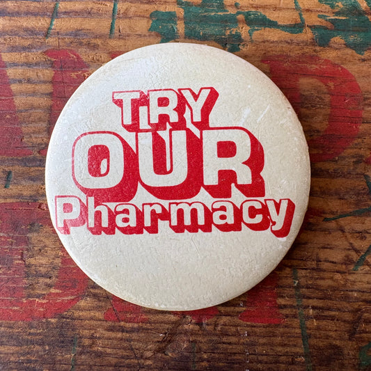 【USA vintage】PINBACK BUTTON 缶バッジ 英字