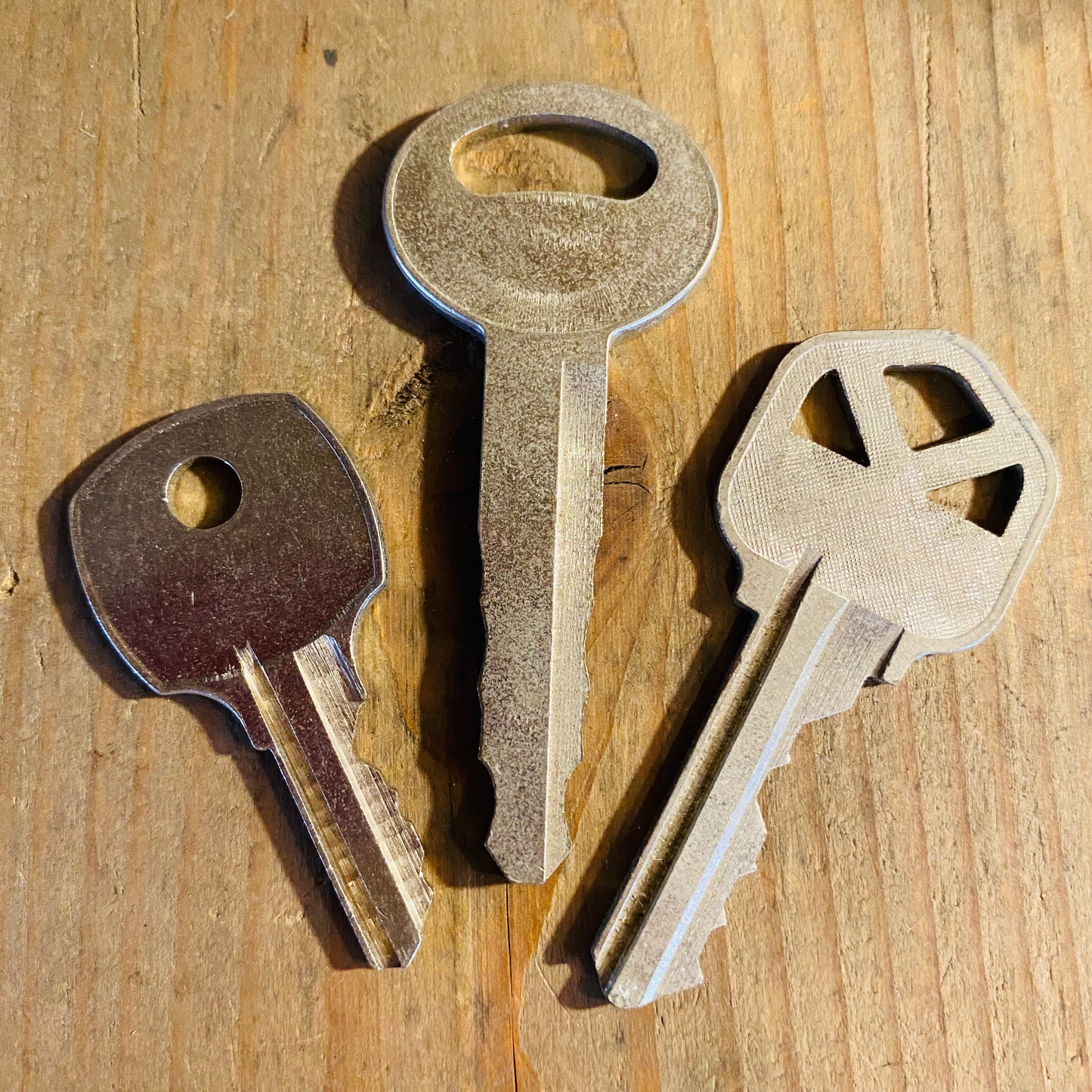 【USA vintage】鍵3本セット キー アンティーク ⑥