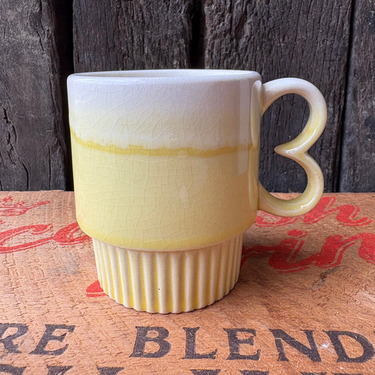 【1970s JAPAN Vintage】mugcup Yellow